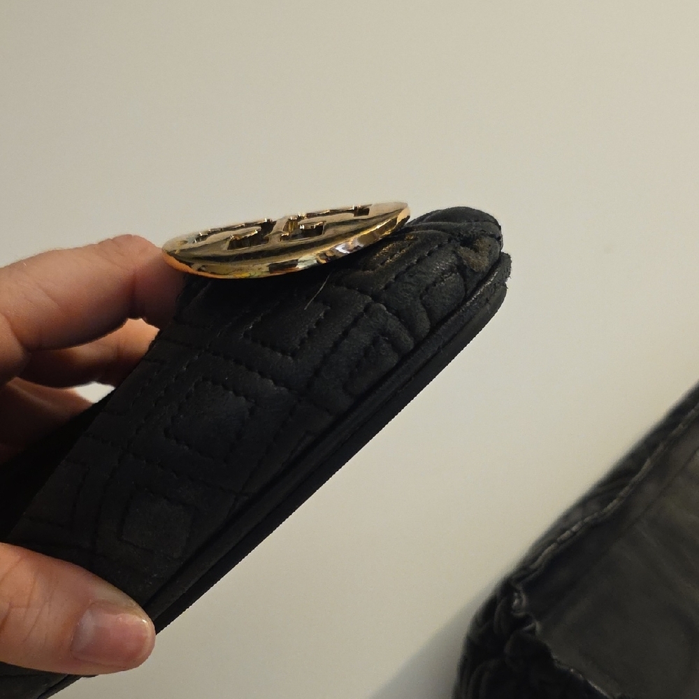 Tory Burch Black Quilted Leather Detail - Picture 10 of 11